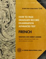 Cover of How to pass graduate record examination by College Publishing Corporation, Brooklyn.
