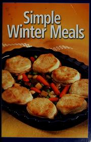 Cover of Simple winter meals by Unknown