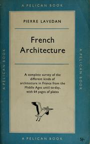 Front cover of L' architecture française by Pierre Lavedan