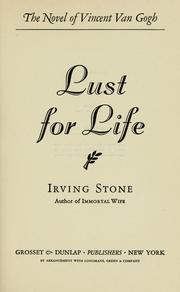 Cover of Lust for Life by Irving Stone