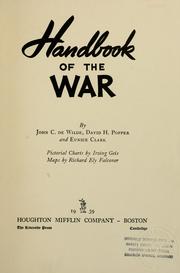 Front cover of Handbook of the war by John C. De Wilde