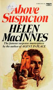 Cover of Above suspicion by Helen MacInnes
