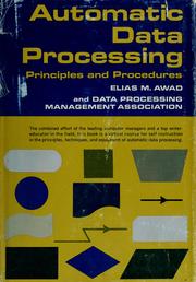 Cover of Automatic data processing by Elias M. Awad