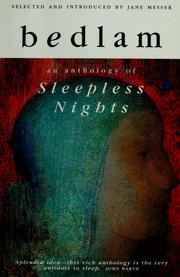 Cover of Bedlam by Jane Messer