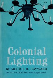 Cover of Colonial lighting by Arthur H. Hayward