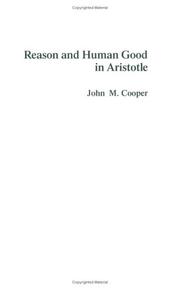 Front cover of Reason and human good in Aristotle by Cooper, John M.