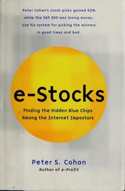 Front cover of E-stocks by Peter S Cohan