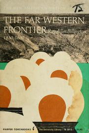 Front cover of The Far Western frontier, 1830-1860 by Ray Allen Billington
