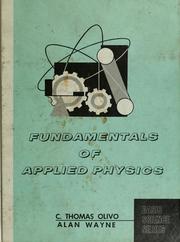 Front cover of Fundamentals of applied physics by C. Thomas Olivo
