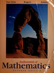 Front cover of Fundamentals of mathematics by James Van Dyke
