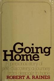 Cover of Going home by Robert Arnold Raines