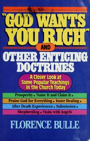 Front cover of God wants you rich by Florence Bulle