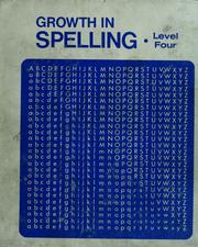 Front cover of Growth in spelling by William N. Novicky