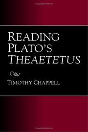 Cover of Reading Plato's Theaetetus by T. D. J. Chappell