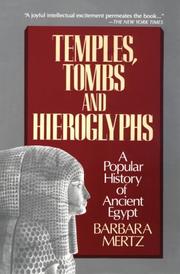 Front cover of Temples, Tombs, and Hieroglyphs by Barbara Mertz