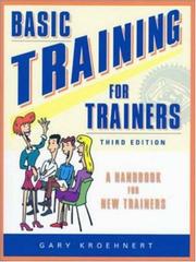 Cover of Basic Training for Trainers by Gary Kroehnert