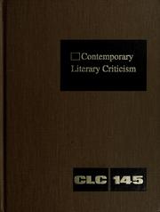 Front cover of Contemporary literary criticism by Jeffrey W. Hunter