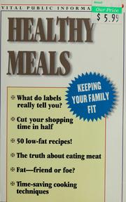 Cover of Healthy meals by Mary Packard