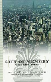 Front cover of City of Memory and Other Poems by José Emilio Pacheco