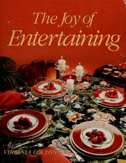 Front cover of The joy of entertaining by Virginia Colton