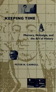 Cover of Keeping time by Peter N. Carroll
