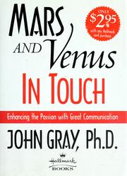 Cover of Mars and venus in touch by John Gray