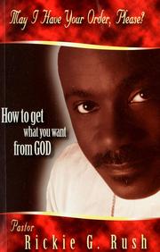 Cover of May I have your order, please? by Rickie Glenn Rush