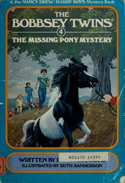 Front cover of Bobbsey Twins Missing Pony Mystery by Laura Lee Hope