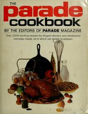 Cover of The Parade cookbook by Unknown