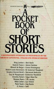 Front cover of A Pocket book of short stories by M. Edmund Speare