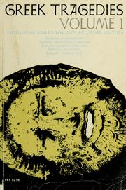 Cover of Greek tragedies by Unknown