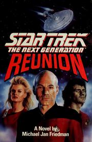 Front cover of Star Trek The Next Generation - Reunion by Michael Jan Friedman