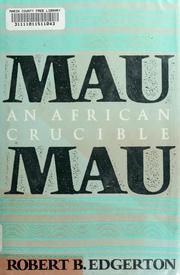 Cover of Mau Mau by Robert B. Edgerton