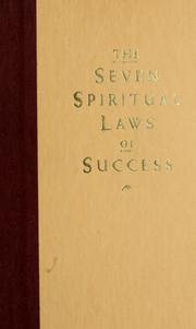 Front cover of The Seven Spiritual Laws of Success by Deepak Chopra