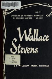 Cover of Wallace Stevens by William York Tindall