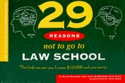 Front cover of 29 reasons not to go to law school by Ralph E. Warner
