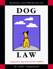 Cover of Dog law by Mary Randolph