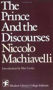 Front cover of The prince and The discourses by Niccolò Machiavelli