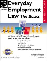 Cover of Everyday employment law by Lisa Guerin