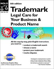 Cover of Trademark by Stephen Elias