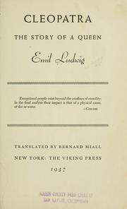 Cover of Cleopatra by Emil Ludwig