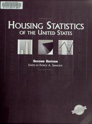 Front cover of Housing statistics of the United States by Patrick A. Simmons