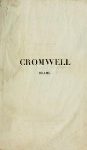 Front cover of Cromwell by Victor Hugo