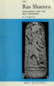 Front cover of The Ras Shamra discoveries and the Old Testament by Arvid Schou Kapelrud