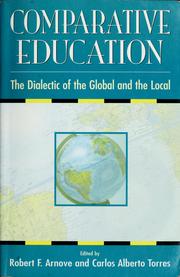 Front cover of Comparative education by Robert F. Arnove