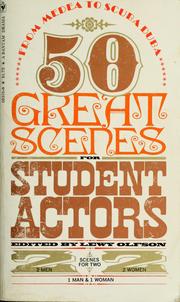 Cover of 50 great scenes for student actors by Unknown