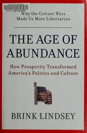 Front cover of The Age of Abundance by Brink Lindsey