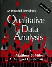 Cover of Qualitative data analysis by Matthew B. Miles