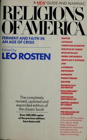 Cover of Religions of America by Leo Calvin Rosten