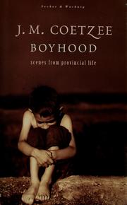 Cover of Boyhood by J. M. Coetzee
